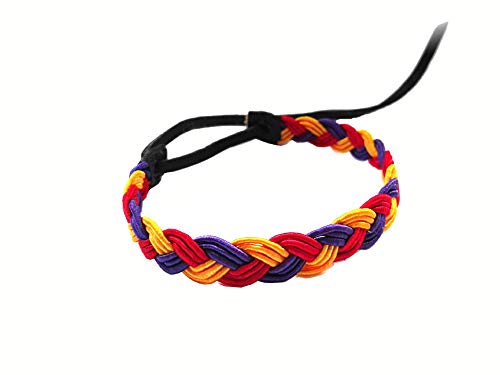 Desconocido Pulsera Color Republica ESPAÑOLA Republicana Trenzada Ajustable (Modelo 3)