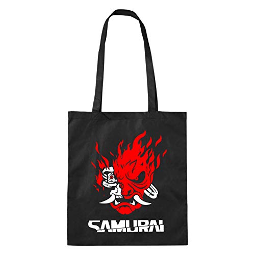 Desconocido Samurai 2077 - Bolso tote de tela