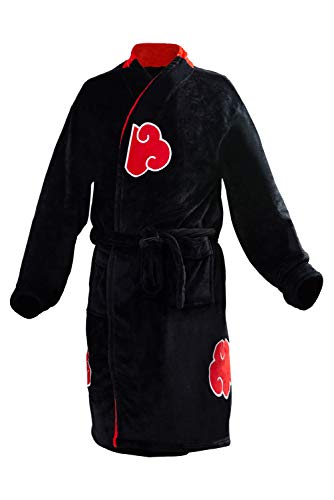 Disfraz De Anime para Hombre Albornoz Uchiha Itachi Kimono Ropa De Dormir Bata Informal De Pijama hasta La Rodilla, L