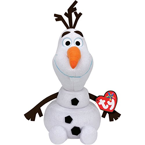 Disney Frozen - Olaf, Peluche con Sonido, 23 cm, Color Blanco (TY 90152TY)