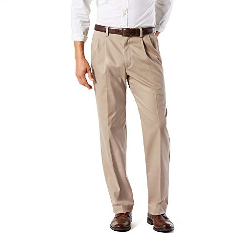 Dockers Pantalones de Ocio para Hombre. Timber Wolf (elástico) 33W x 30L