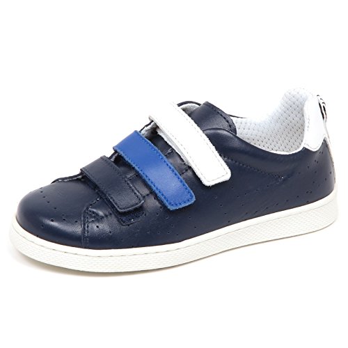 E1632 Sneaker Bimbo BLU BIKKEMBERGS Soccer Capsule Low G04 Scarpe Shoe Kid Boy [30]