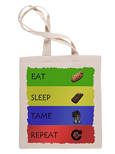 Eat Sleep Tame Repeat Bolsa Fe Compras Reutilizable Reusable Tote Shopping Bag