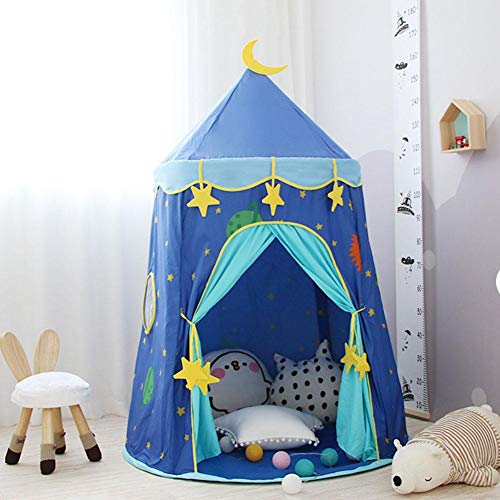Ecisi Premium Princess Play Tent Kids Yurt Tents Children Playhouse Kids Castle Indoor Outdoor Play Game House Baby Home Tent Boys Girls Camping Toys
