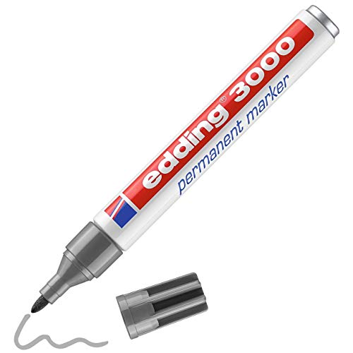 Edding 3000 Permanent Marker Grey - Marcador permanente (Gris)