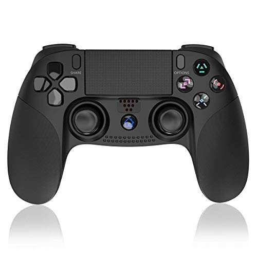 ELYCO Mando para PS4, Wireless Inalámbrico Bluetooth Controlador Gamepad Remoto Joystick, Manija del Juego Joypad con Vibración Doble para PlayStion 4 Controller