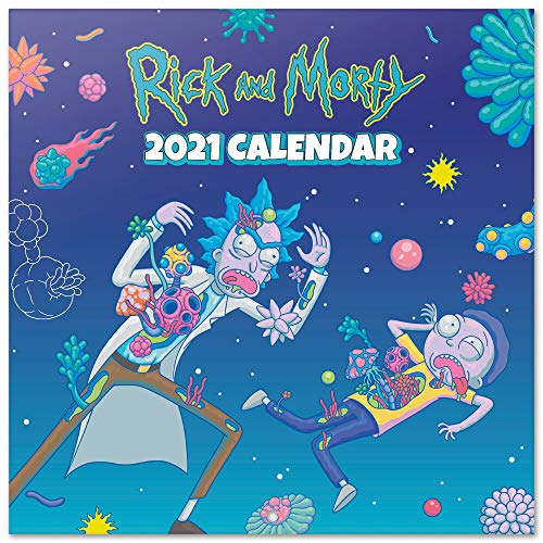 ERIK - Calendario de pared 2021 Rick & Morty, 30x30 cm, Producto Oficial (Incluye póster de regalo)