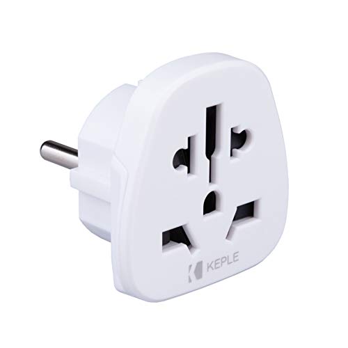 EU Europe European Adapter Plug Viaje Tipo F/C to a Spain France Italy IT Germany Portugal Denmark Greece Poland Turkey to UK USA US AUS Adaptador Universal Adaptor Enchufe Internacional 3 Pin