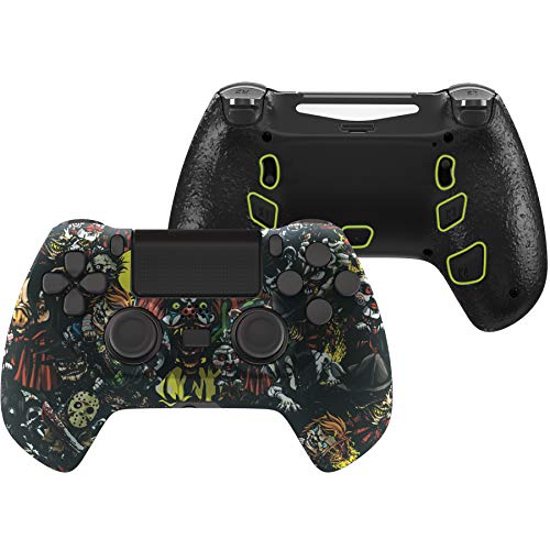 eXtremeRate DECADE Tournament Controller(DTC) Actualización Kit para Control PS4 JDM-040/050/055 Actualización Board&Carcasa Ergonómica&Botones Traseros&Gatillos Stop-No Incluye Mando(Fiesta de Miedo)