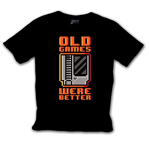 Fanisetas - Camisetas Gaming - Camiseta Old Games were Better (Cartucho) (M)