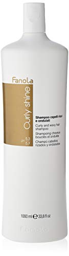 Fanola Champú CURLY SHINE Rizados Ondulados 1000mL 1L - Especial cabellos rizados ondulados