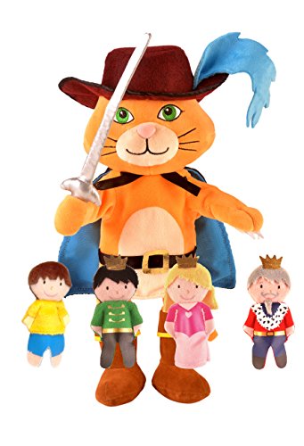 Fiesta Crafts t-2865 el Gato con Botas Mano y Juego de Marionetas de Dedo