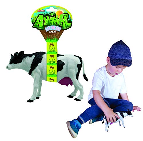 Figura animal de la reproducción de la aventura de la vaca por Deluxebase. Estas figuras animales del juguete de gran tamaño de la vaca son los juguetes ideales de los animales del campo para los niño