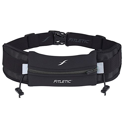 Fitletic Ultimate I Cinturón Running, Unisex, Negro, Talla Única