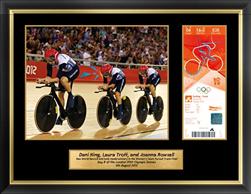 Fotografía enmarcada y boleto de coleccionista de los Juegos Olímpicos de Londres 2012