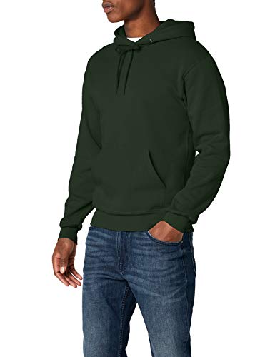 Fruit of the Loom SS026M, Sudadera con capucha y cremallera Para Hombre, Verde (Bottle Green), X-Large