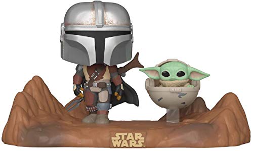 Funko- Pop Moment: Mandalorian-Mandalorian & Child Figura Coleccionable, Multicolor (49930)