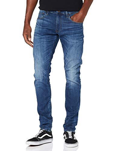 G-STAR RAW 3301 Deconstructed Skinny Vaqueros, Medium Indigo Aged 8968-6028, 30W / 30L para Hombre