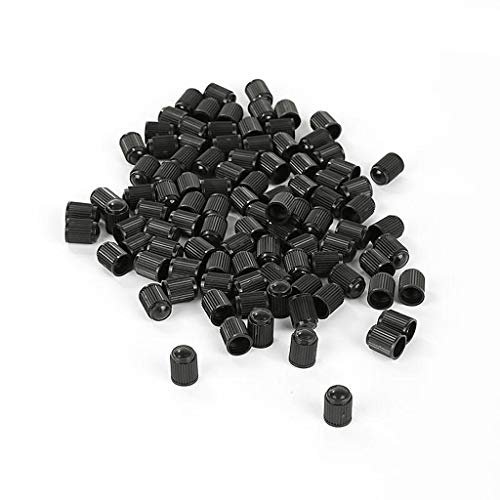 GOZAR 1000Pcs Plástico Negro Tubeless Neumáticos Rueda Stem Aire Válvulas Coche Auto Camión Bicicleta Polvo Tapas Prueba