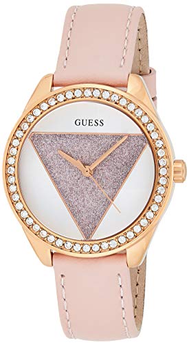 Guess Reloj Analógico para Mujer de Cuarzo con Correa en Cuero W0884L6