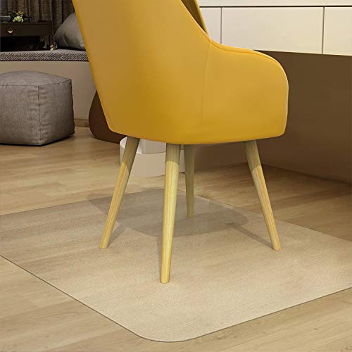 HAPFIY Alfombrilla para Silla para Suelos Duros, Alfombrilla Grande para sillas de Escritorio 75 x 122 cm (2.5'x4 ') Estera para Silla de Oficina Hogar para Muebles Protector de Suelo de Madera