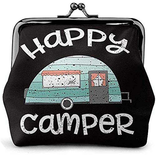 Happy Camps Cosply Leather Coin Purse Kisses Lock Change Pouch Vintage Broche Cierre Hebilla Monedero