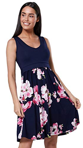 HAPPY MAMA. Para Mujer Vestido en Capas Premamá de Lactancia Sin Mangas. 685p (Style 3, EU 42/44,)