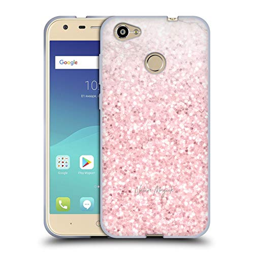 Head Case Designs Oficial Nature Magick Rosa Sparkle 2 Purpurina de mármol de Oro Rosa Carcasa de Gel de Silicona Compatible con ZTE Blade A6