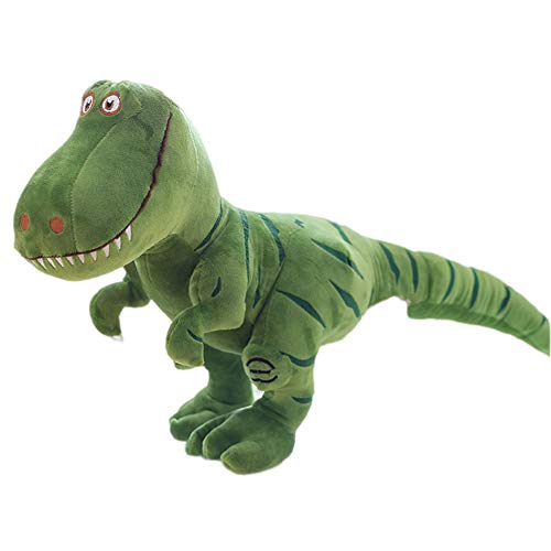 Herbests Juguete Peluche de Dinosaurio - Simulación Grande Dinosaurio Peluche de Peluche Muñeca Suave y Lindo Animal de Peluche de Tiranosaurio, Regalo para Niños, Verde