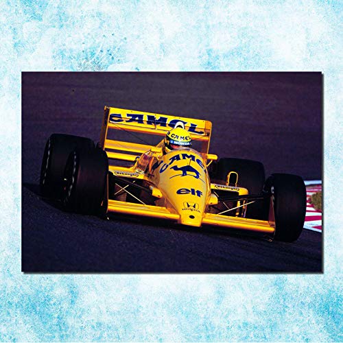 H/F Elton Senna F1 Racing Championship Canvas Art Deco Poster Modern Abstract Wall Painting Picture Sala De Estar Decoración para El Hogar (Sin Marco) 50X60Cm L3752