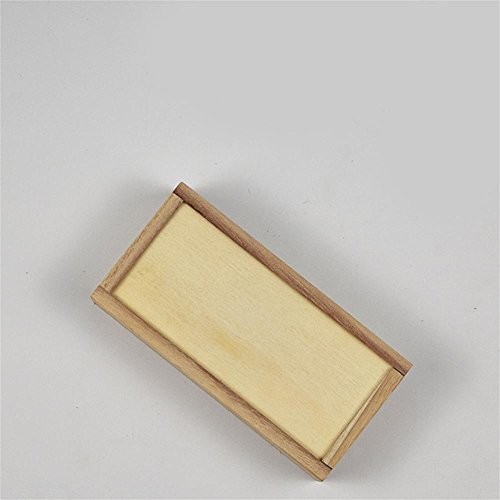 HUZHUANGZHUANG HZZymj-Paulownia Box Rectangular Drawn Cloth Cajas de Madera Maciza Cajas de Madera Cajas de té universales Cajas de Madera