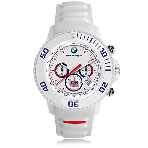 Ice-Watch - BMW Motorsport (sili) White - Reloj bianco para Hombre con Correa de silicona - Chrono - 000841 (Large)