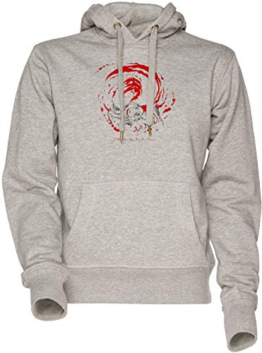 Im H A P P Y Giygas tee Unisexo Sudadera con Capucha Gris