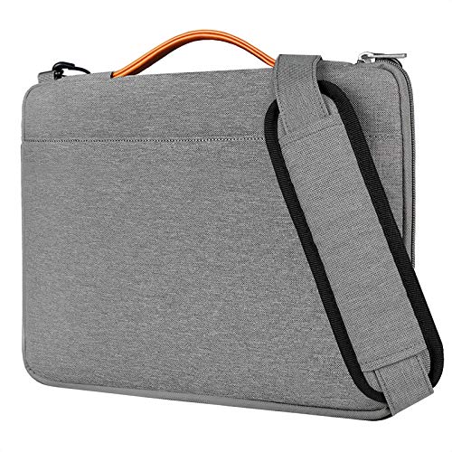 Inateck Bolso Bandolera para Ordenador Portátil de 14 Pulgadas, Laptop Sleeve Resistente a los Derrames para Portátil,Notebook, Ultrabook de 14 Pulgadas, 15 Pulgadas MacBook Pro Retina 2016-2018,Gris