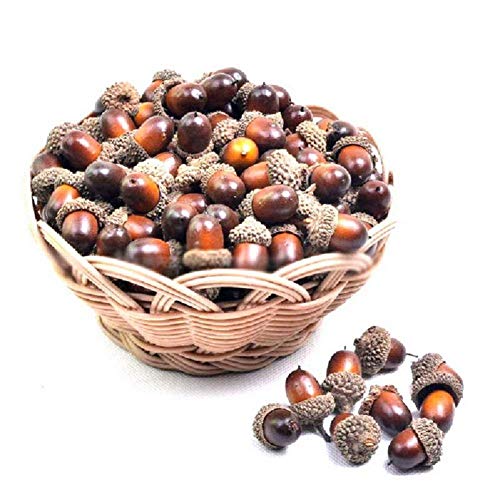 Iwinna 20 Pieces Artificial Acorns Pinecones Artificial Fruits Acorns Decor Craft for DIY Handcraft Party Creative