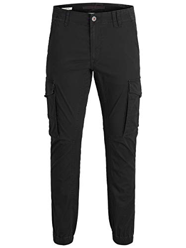 Jack & Jones Jjipaul Jjflake AKM 542 Noos Pantalones, Negro (Black Black), 32W / 30L para Hombre