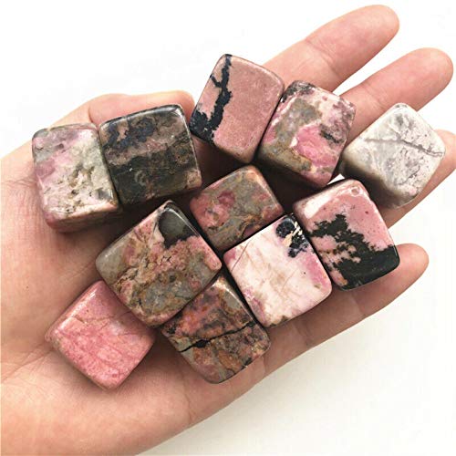 JCNL 10-30 mm Rodonita Natural Piedra Rosa Piedras Preciosas en Bruto Rocas Muestras minerales Adorno Cristales de Cuarzo Natural 100g c