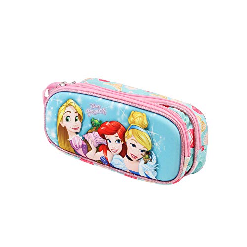 Karactermania Princesas Disney Beautiful - Estuche Portatodo 3D Doble, Color Multicolor