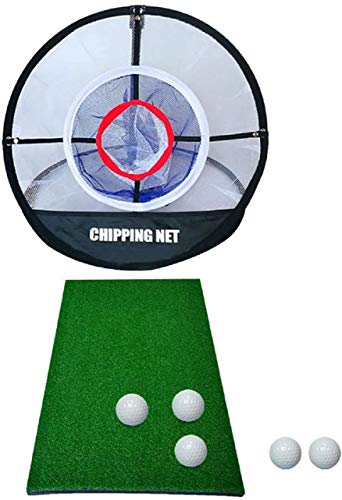 KIKILIVE Red de Entrenamiento de Golf, 51 cm Alfombras de Putting para Golf,Juego de Golf, Equipo de Entrenamiento de Golf, Red de Golf Elite Chipping, Tractor Mini práctica del Golf Que Pone Verde