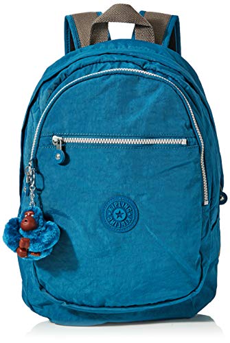 Kipling - Clas Challenger, Mochilas Mujer, Azul (Mystic Blue), 26x36x21 cm (B x H T)