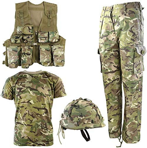 Kombat UK de los niños BTP No1 ejército Combo Set, Infantil, Color British Terrain Pattern, tamaño 11-12 años