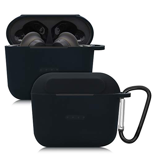 kwmobile Funda de Silicona Compatible con Skullcandy Indy - Carcasa para Auriculares en Negro