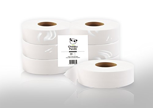 La Cheeky Panda 0841161106350100% bambú sostenible Natural Luxury Maxi Jumbo – Rollo de papel para dispensador de pañuelos, 2 capas, 300 m x 3 "(Pack de 6)