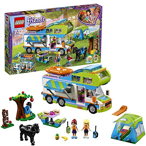 LEGO Friends - Autocaravana de Mia, Set de Construcción Educativo con vehículo, Mini Muñeca y Caballo de Juguete para Niñas y Niños de 7 a 12 Años (41339)