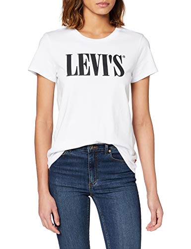 Levi's The Perfect Tee, Camiseta, Mujer, Blanco (90's Serif T2 White+ 0781), M