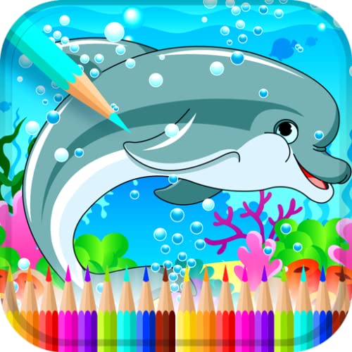 Libro de colorear de las criaturas marinas