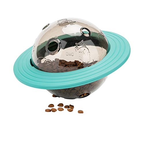 Locisne Pet Eating Treat Ball Dispensador de Comida Juguetes interactivos, Perro Gato Comida Lenta Tratar Bola Actividad Centro Alimentador Rompecabezas Juguete para Mascota Pequeña Mediana