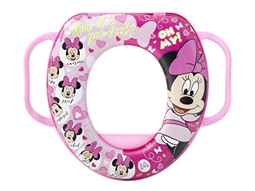 Lulabi 8021 - Reductor de WC Disney Minnie 3 con mango de plástico y PVC, fabricado en Italia, multicolor