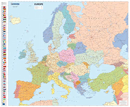 Mapa plastificado Europa Político: Wall Map: 2430 (Mapas en tubo y plastificados Michelin)