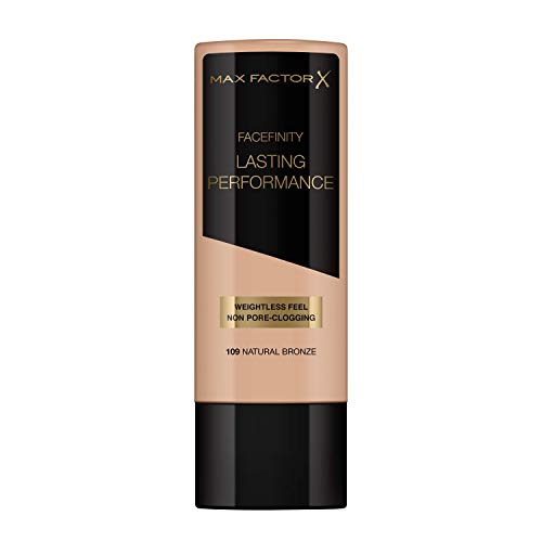 Max Factor Lasting Performance Base De Maquillaje Líquida Tono 109 Natural Bronze - 35 ml